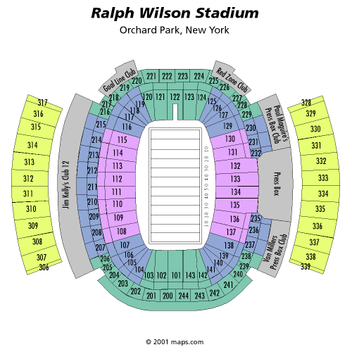Ralph Wilson Stadium Seating Chart Concert